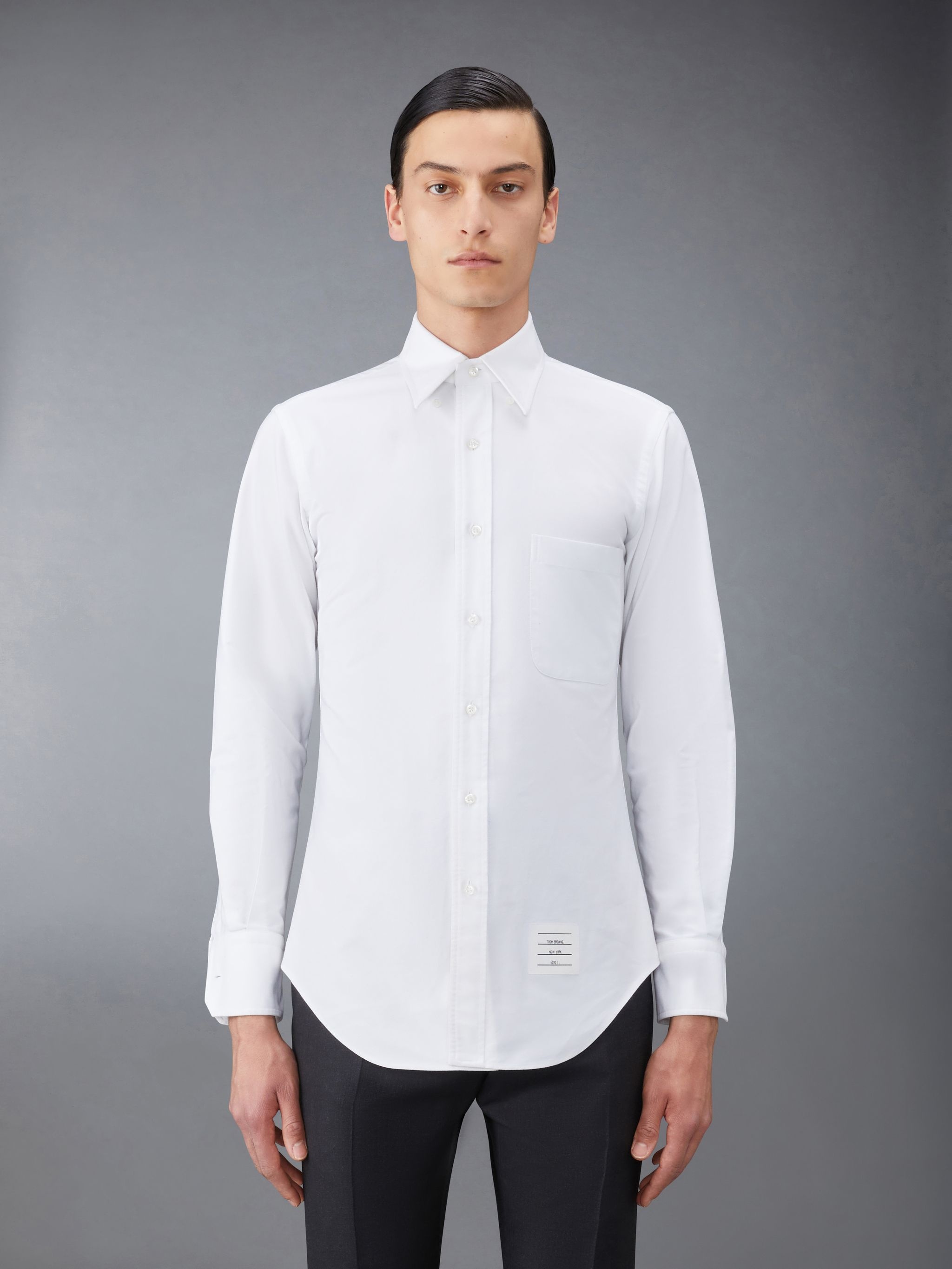 VIP【関税送料無料】希少 THOM BROWNE WHITE COTTON T-SHIRT Cotton T-shirt in white - Thom Browne | Mytheresa