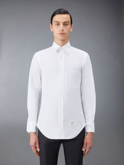 Thom Browne logo-patch cotton shirt outlook