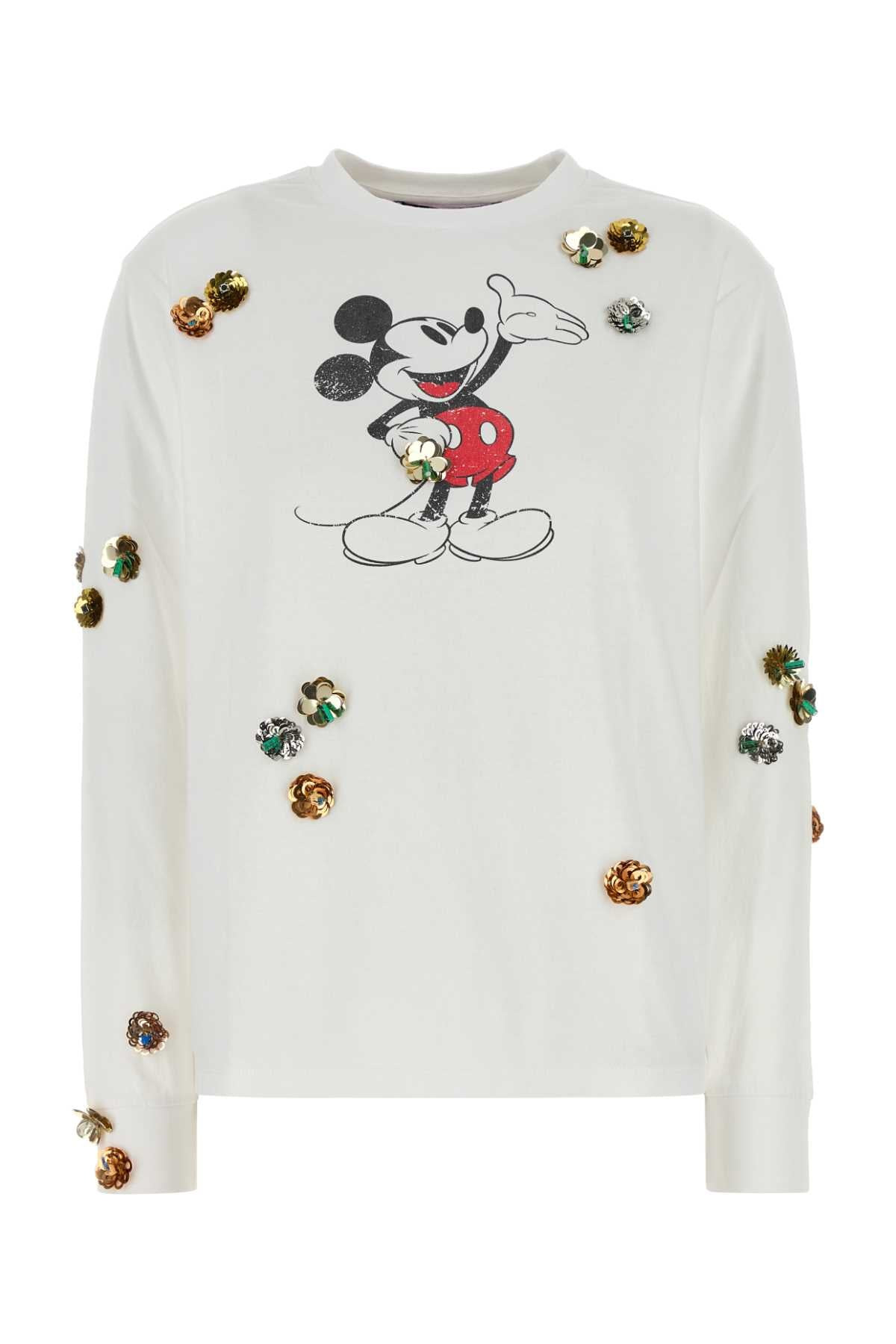 Coperni Women White Cotton Coperni X Disney Mickey T-Shirt - 1