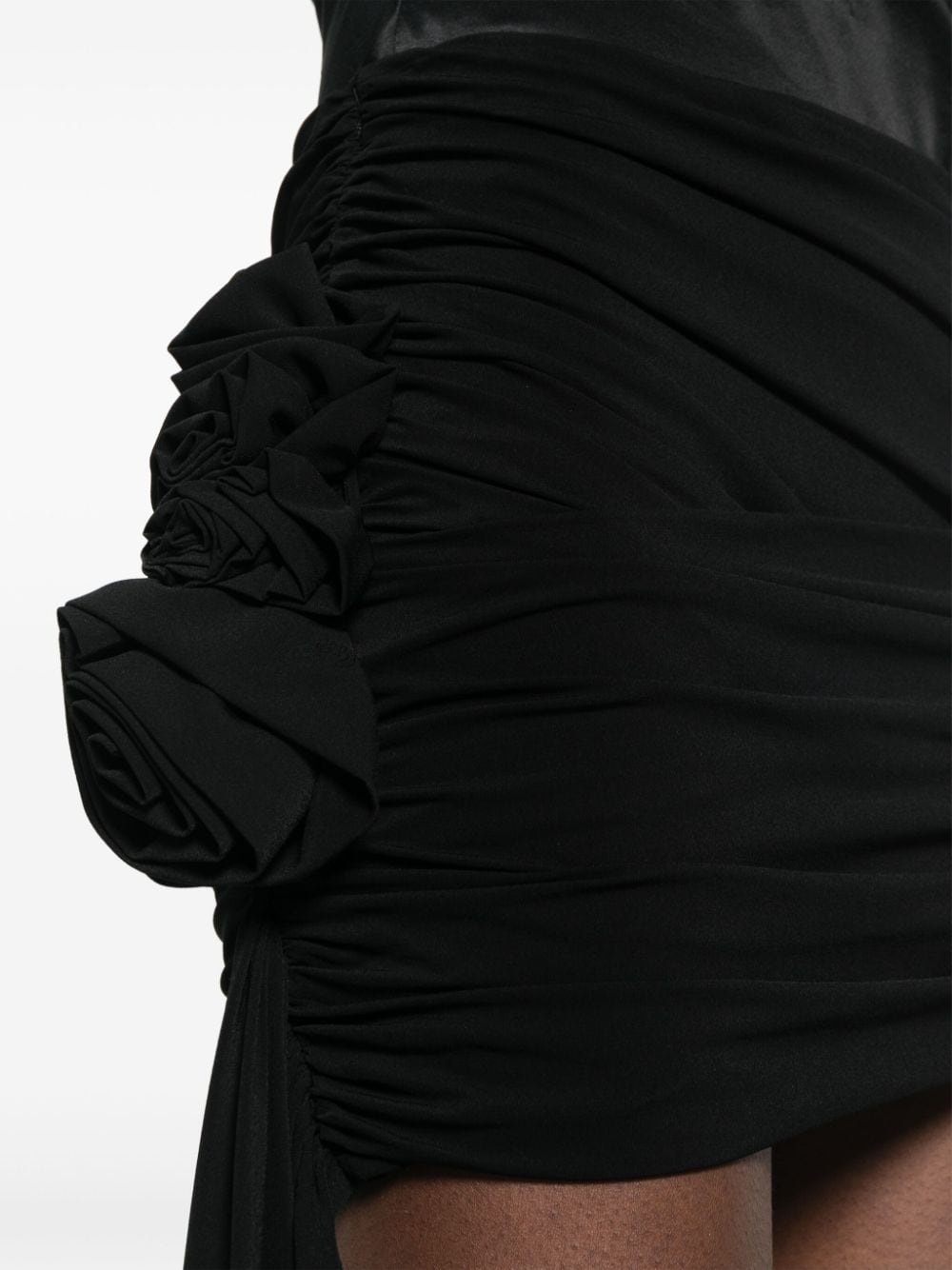 draped asymmetric mini skirt - 5