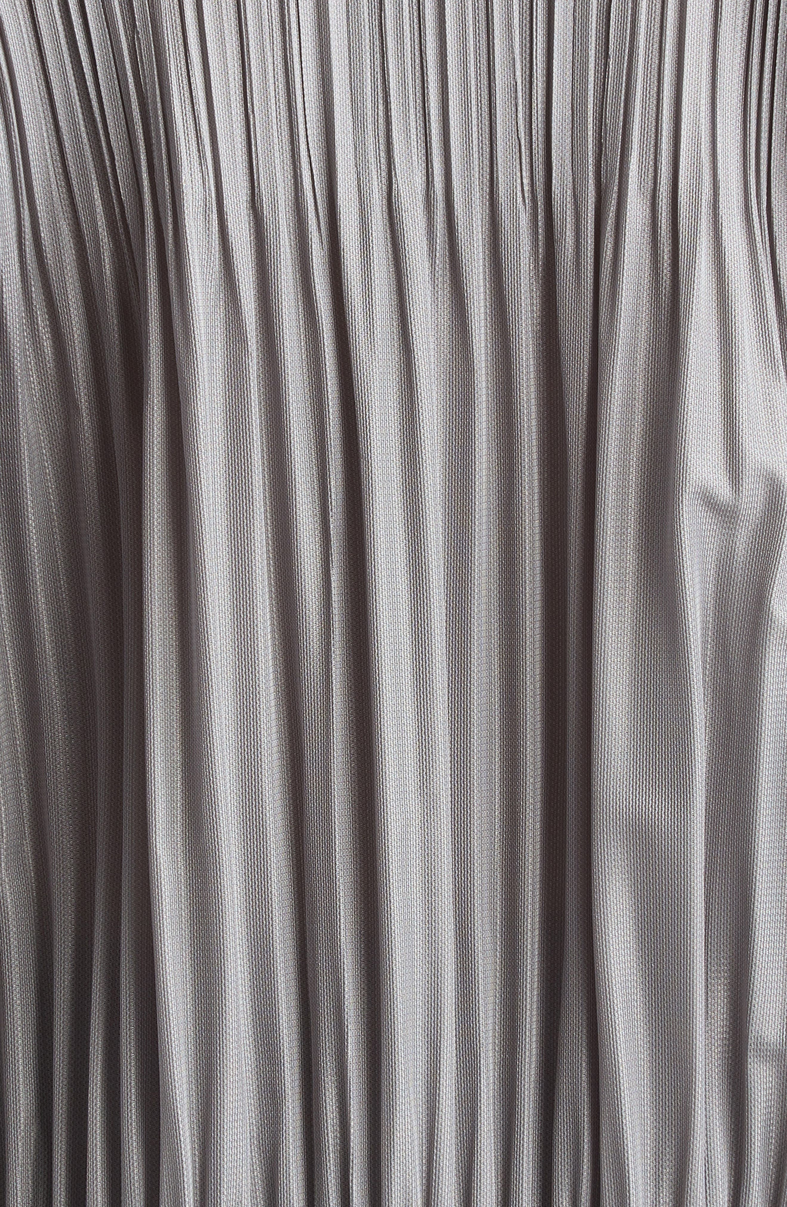 Pleats Please Issey Miyake Pleated Zip Front Hoodie in Cool Gray at Nordstrom - 5