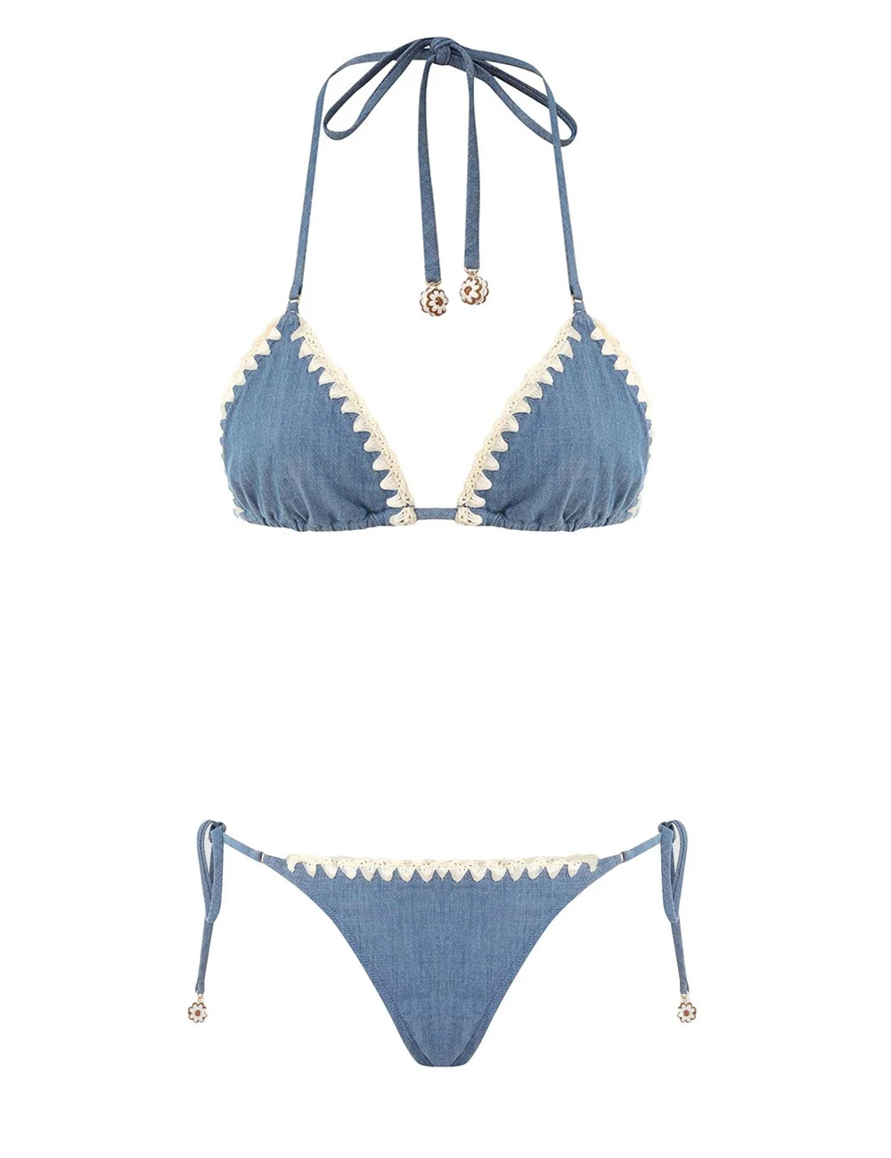 AWAKEN DENIM CROCHET BIKINI - 1