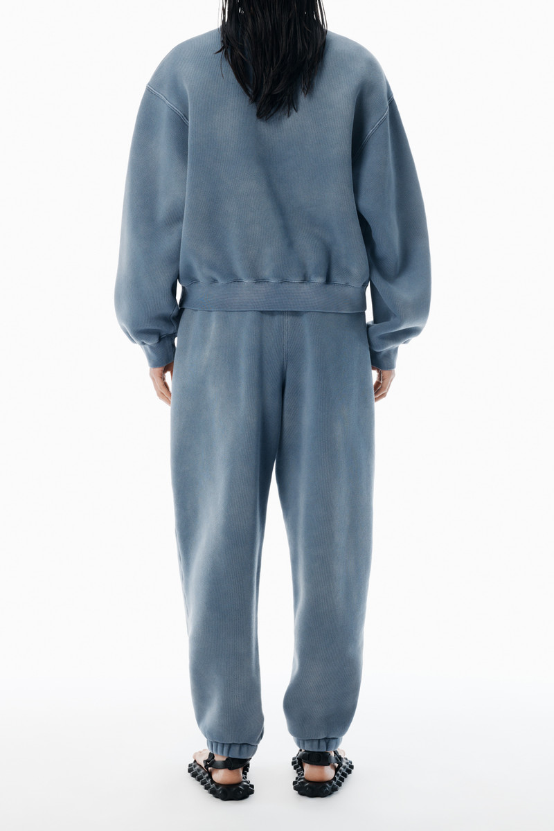 blue puff-print logo sweatpants 3