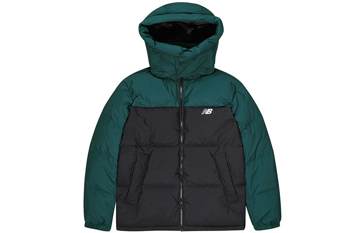 New Balance Classic Trend Two Sides Puffer Jacket 'Black Green' NP943043-GRN - 5