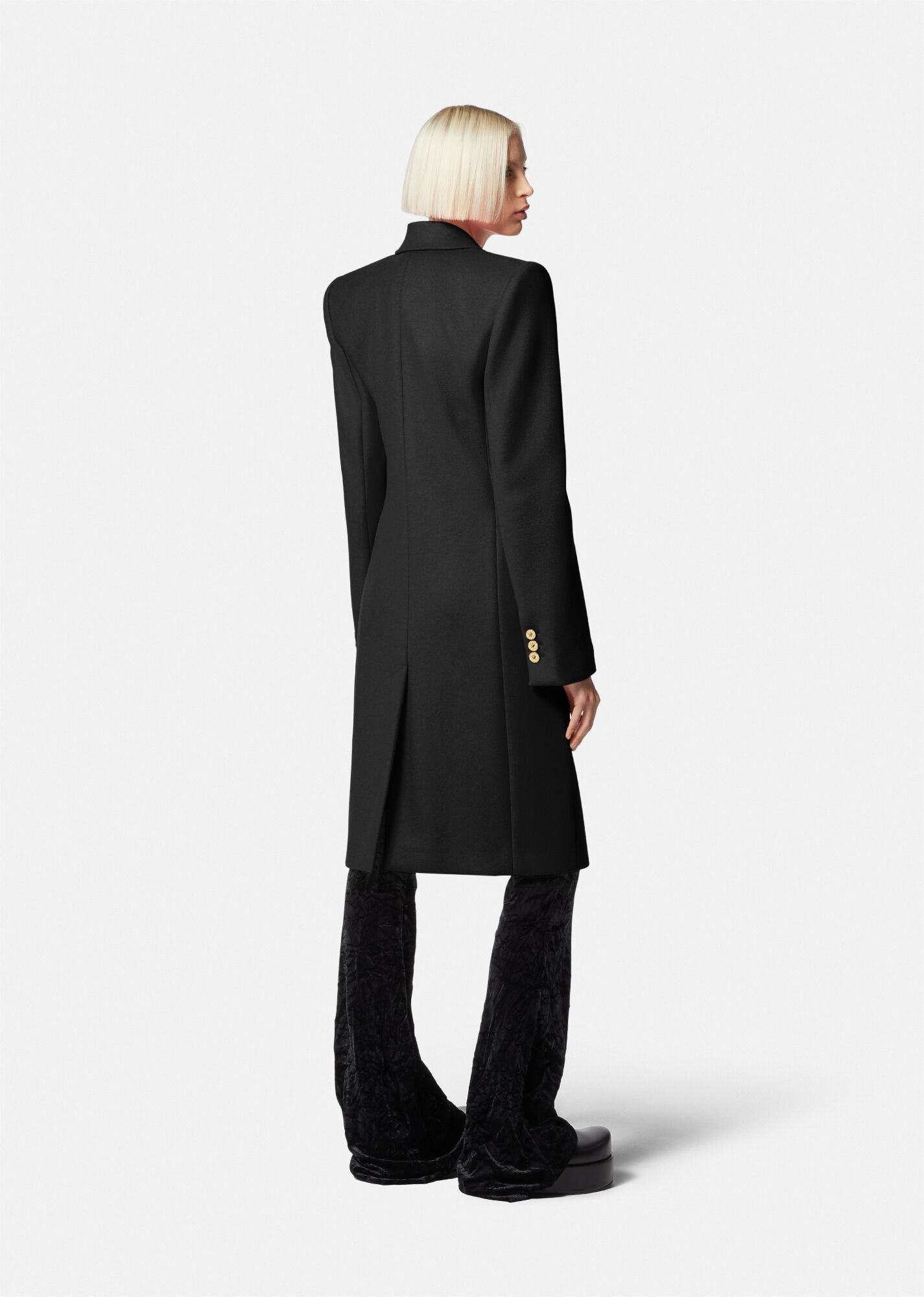 Medusa Long Wool Coat - 4
