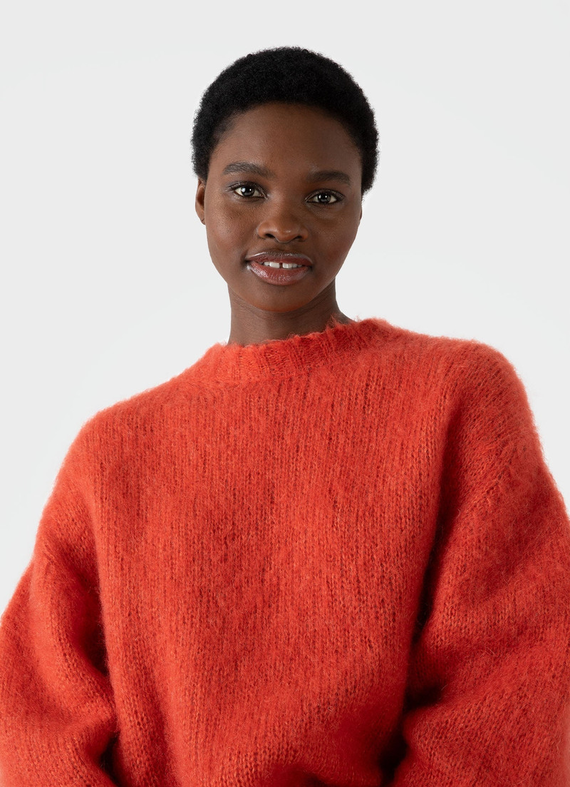 Sunspel Mohair Silk Crew Neck Jumper outlook