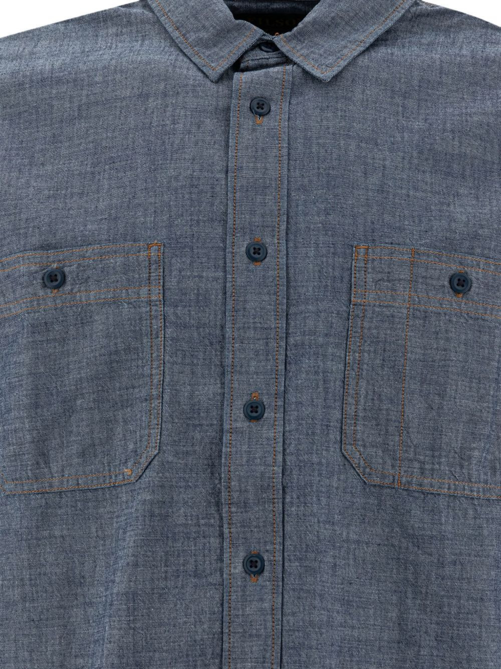 double-pocket cotton shirt - 3