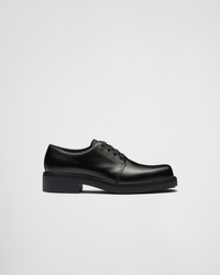 【PRADA】Brushed leather derbies Prada Brushed Leather Derby Shoes | Saks Fifth Avenue