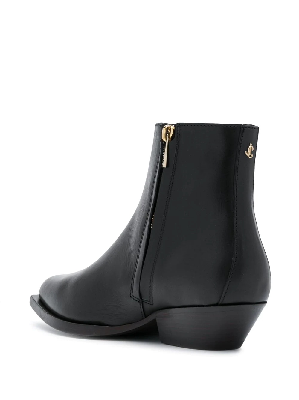 pointed side-zip boots - 3