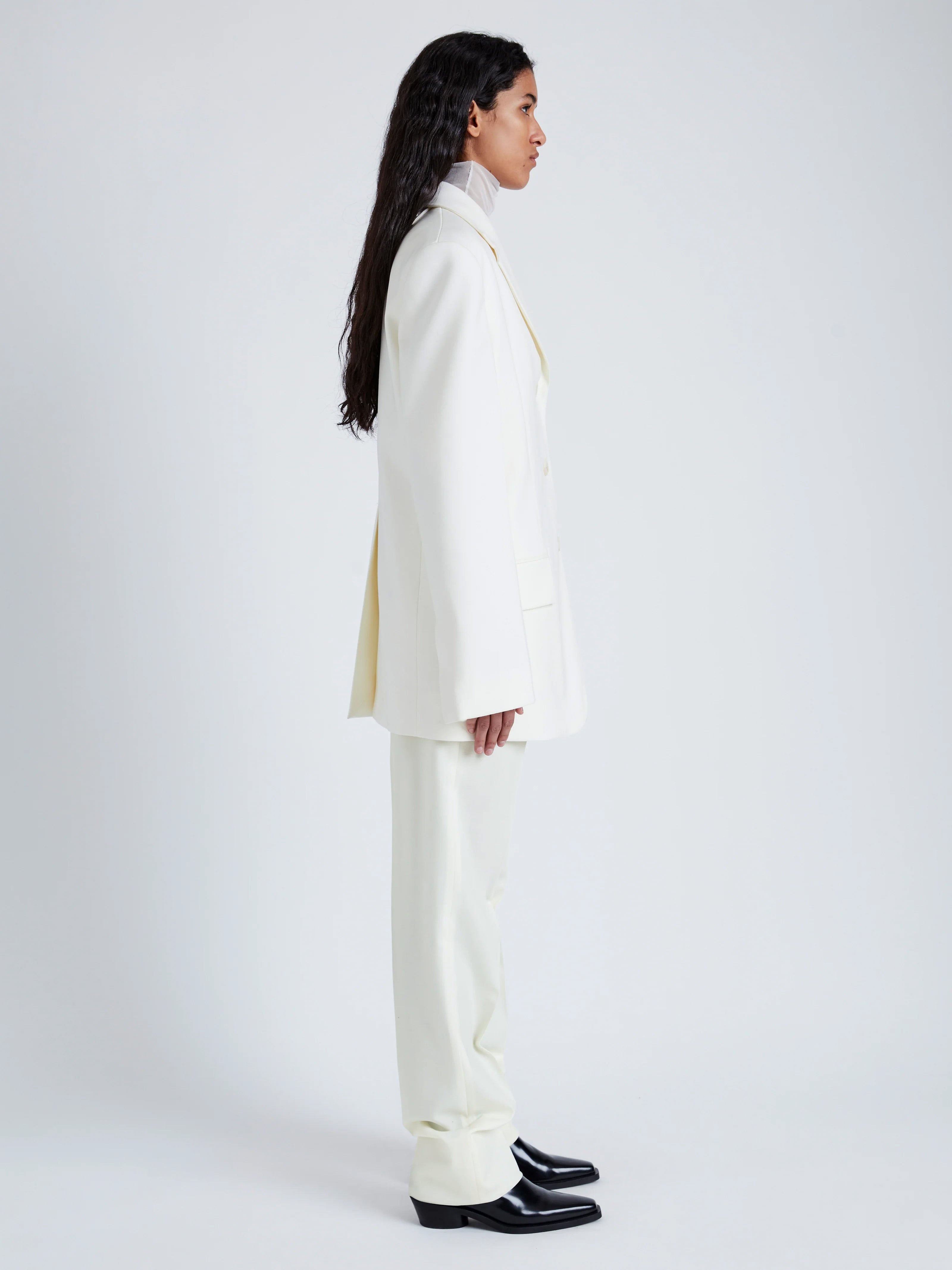Archer Jacket in Wool Twill Suiting - 5
