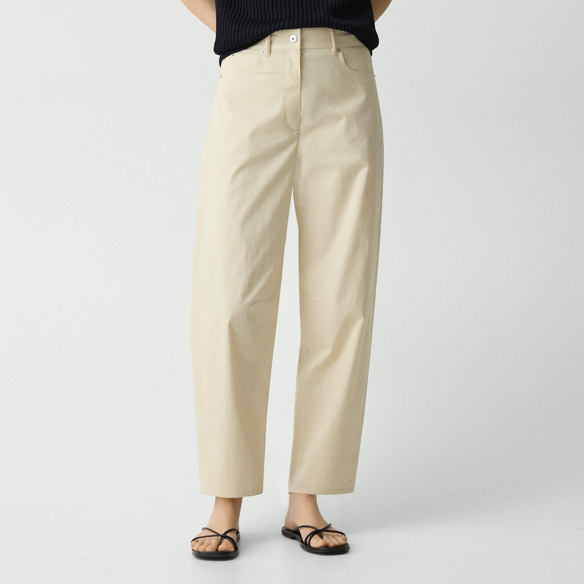 Barrel Pant in Cotton Twill - 5