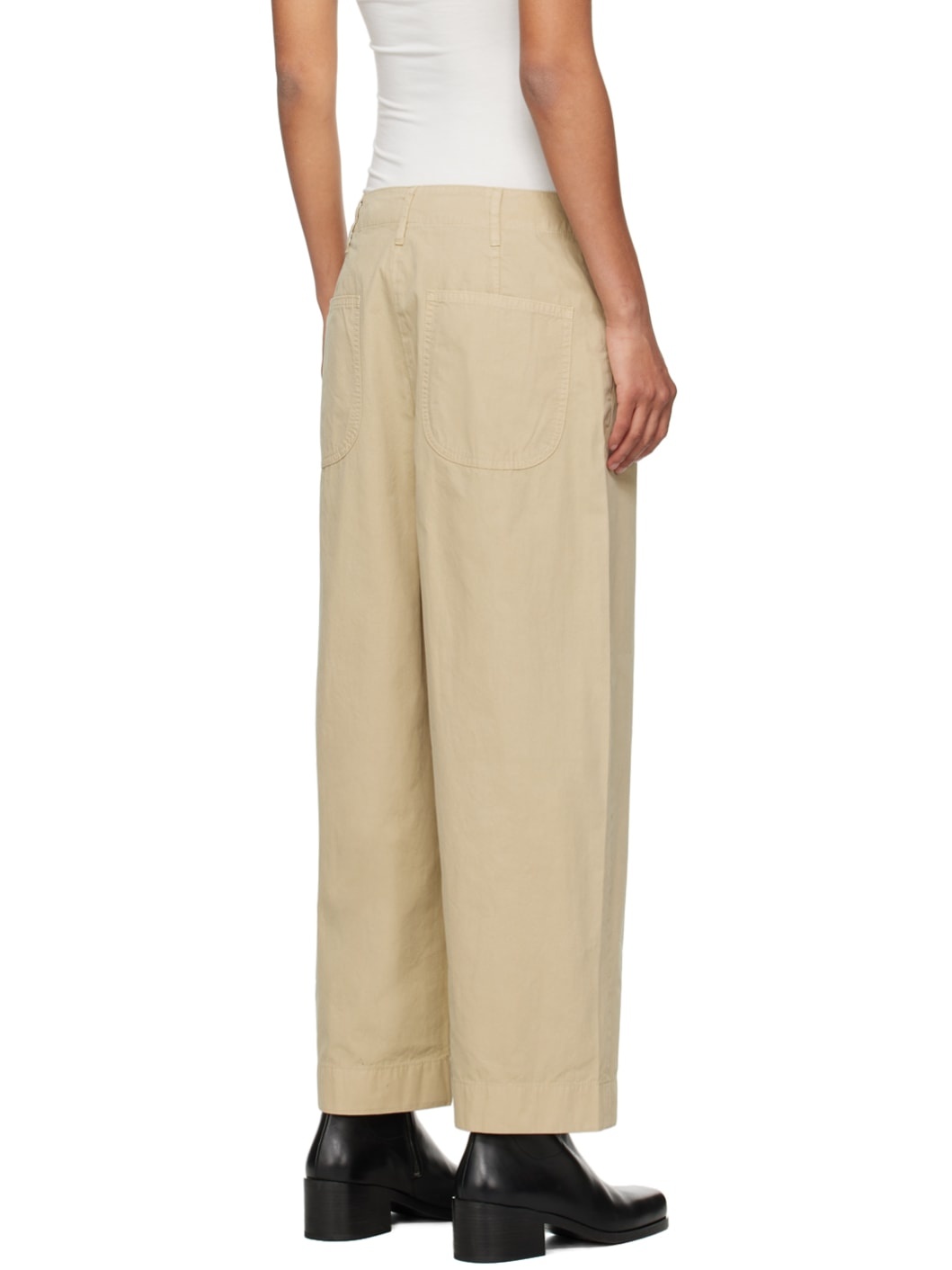 Beige Banks Trousers - 3