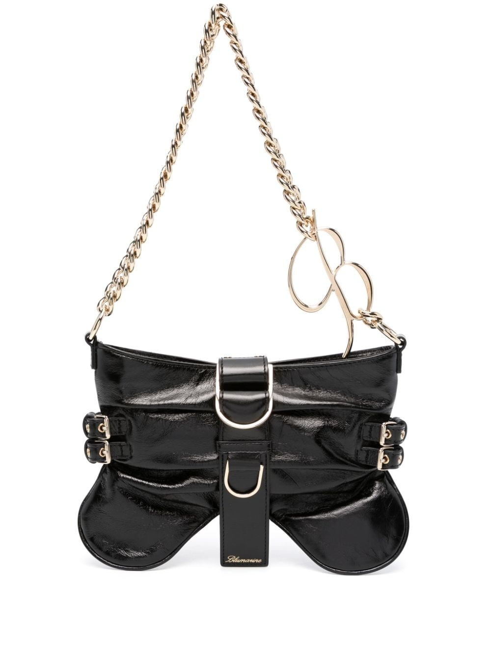 medium Butterfly leather shoulder bag - 1
