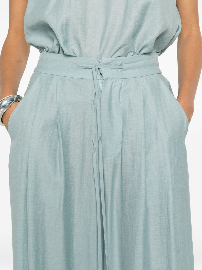 drawstring wide-leg trousers 5