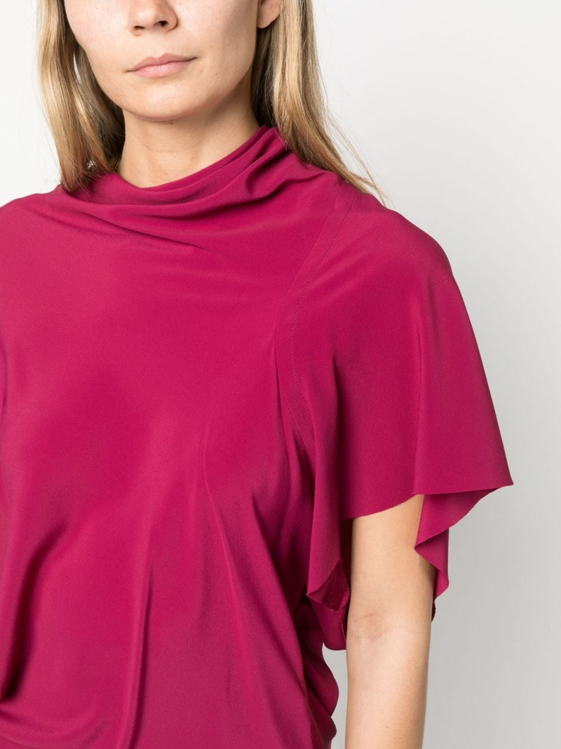 asymmetric draped blouse 5