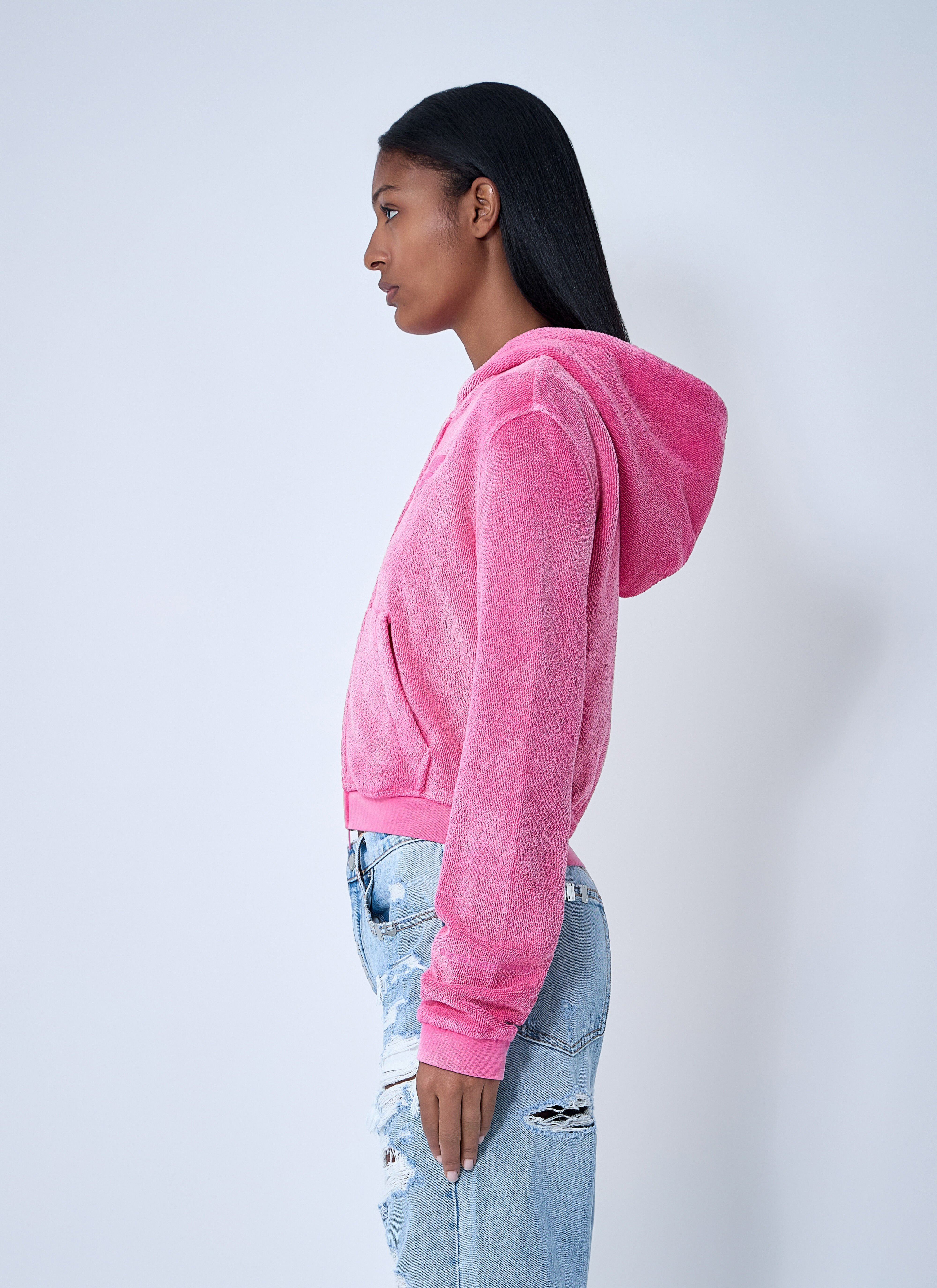 Logo Motif Zip-Up Sweatshirt - 3