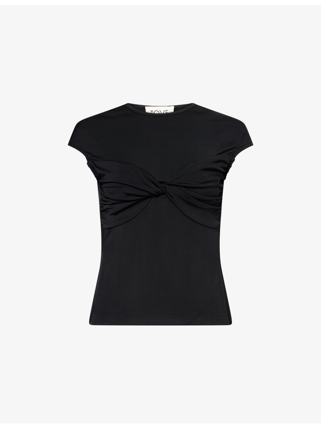 Paola Twist-Front Stretch-Jersey Top - 1