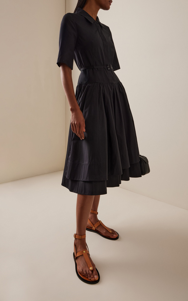 CO Belted Cotton Dress black outlook