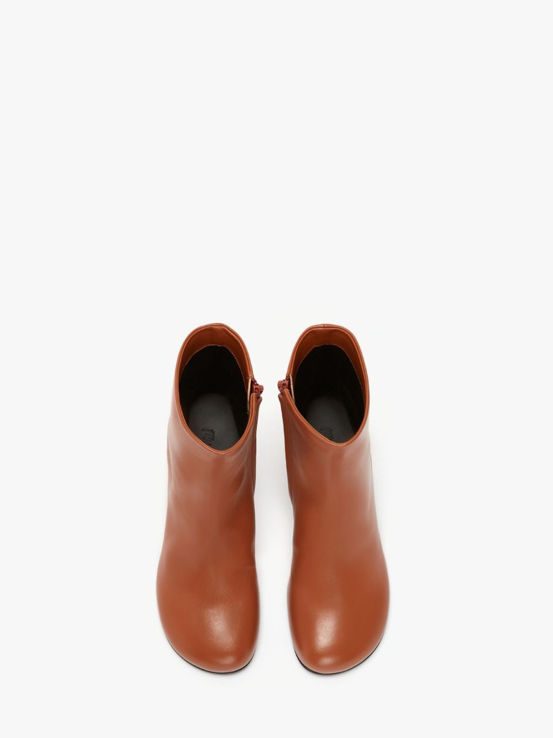 LEATHER CHAIN ANKLE BOOTS 4