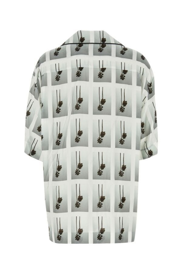 PALM ANGELS WOMAN Printed Viscose Pyjama Shirt - 2