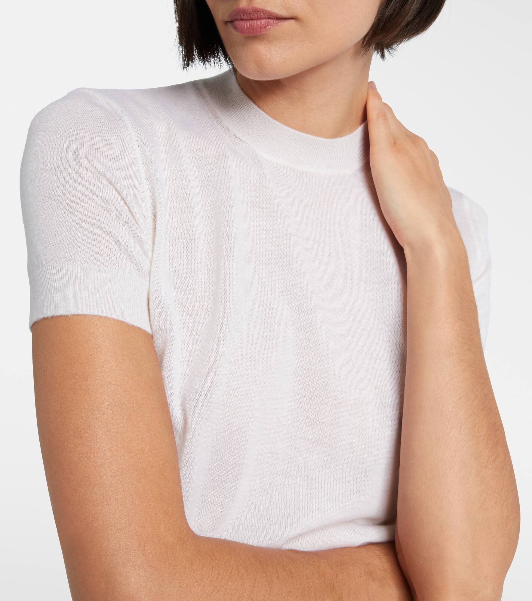 Knitted cashmere top - 4