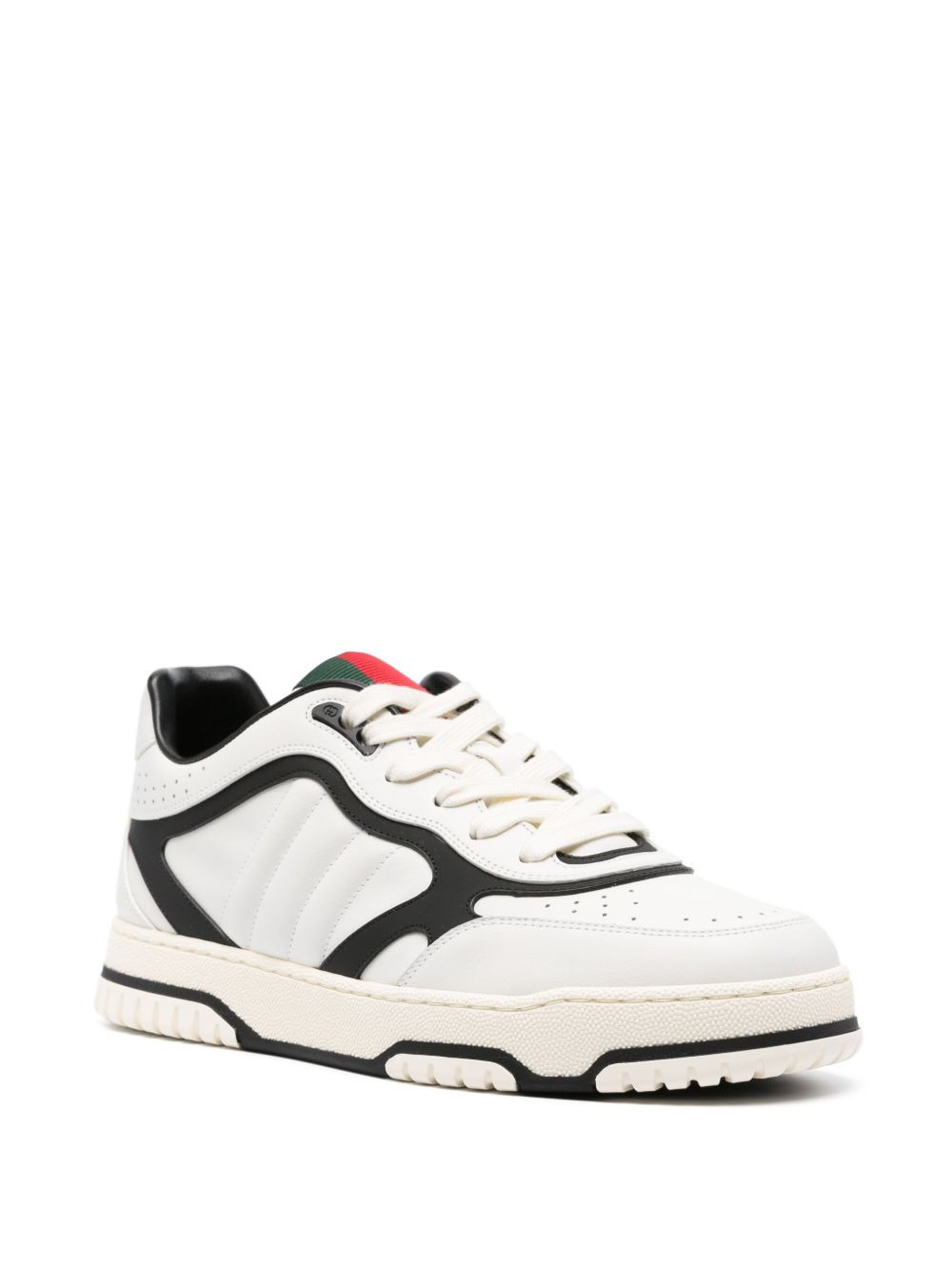 Re-Web panelled leather sneakers - 2