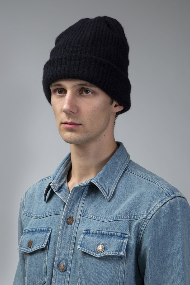 Maison Margiela Logo Detailed Ribbed Beanie outlook