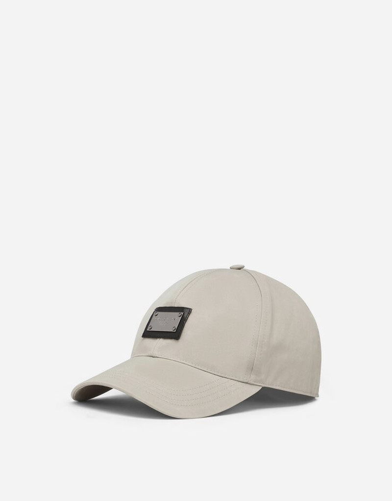 Cotton gabardine baseball cap 1