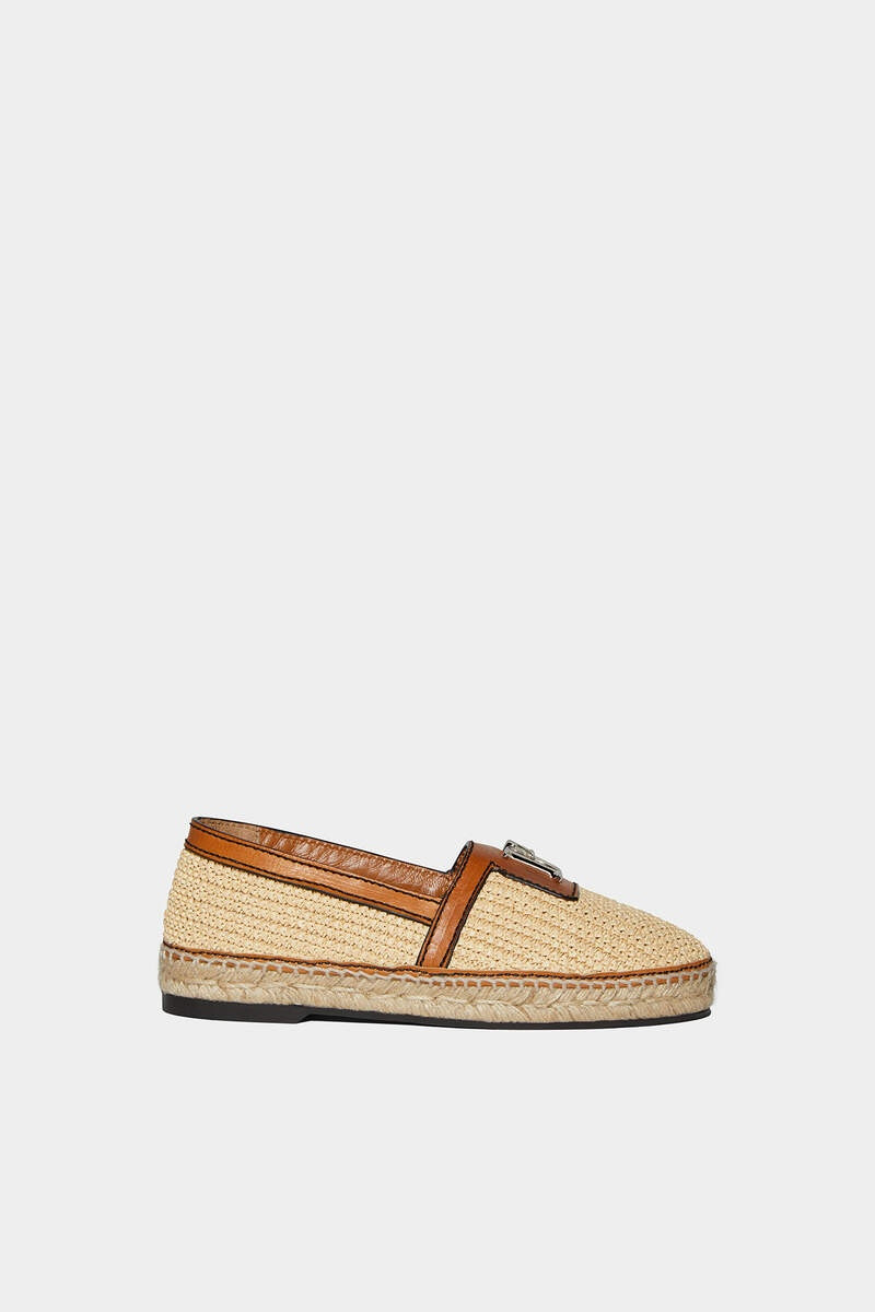 JUNGLE RAFIA FLAT SHOES - 1