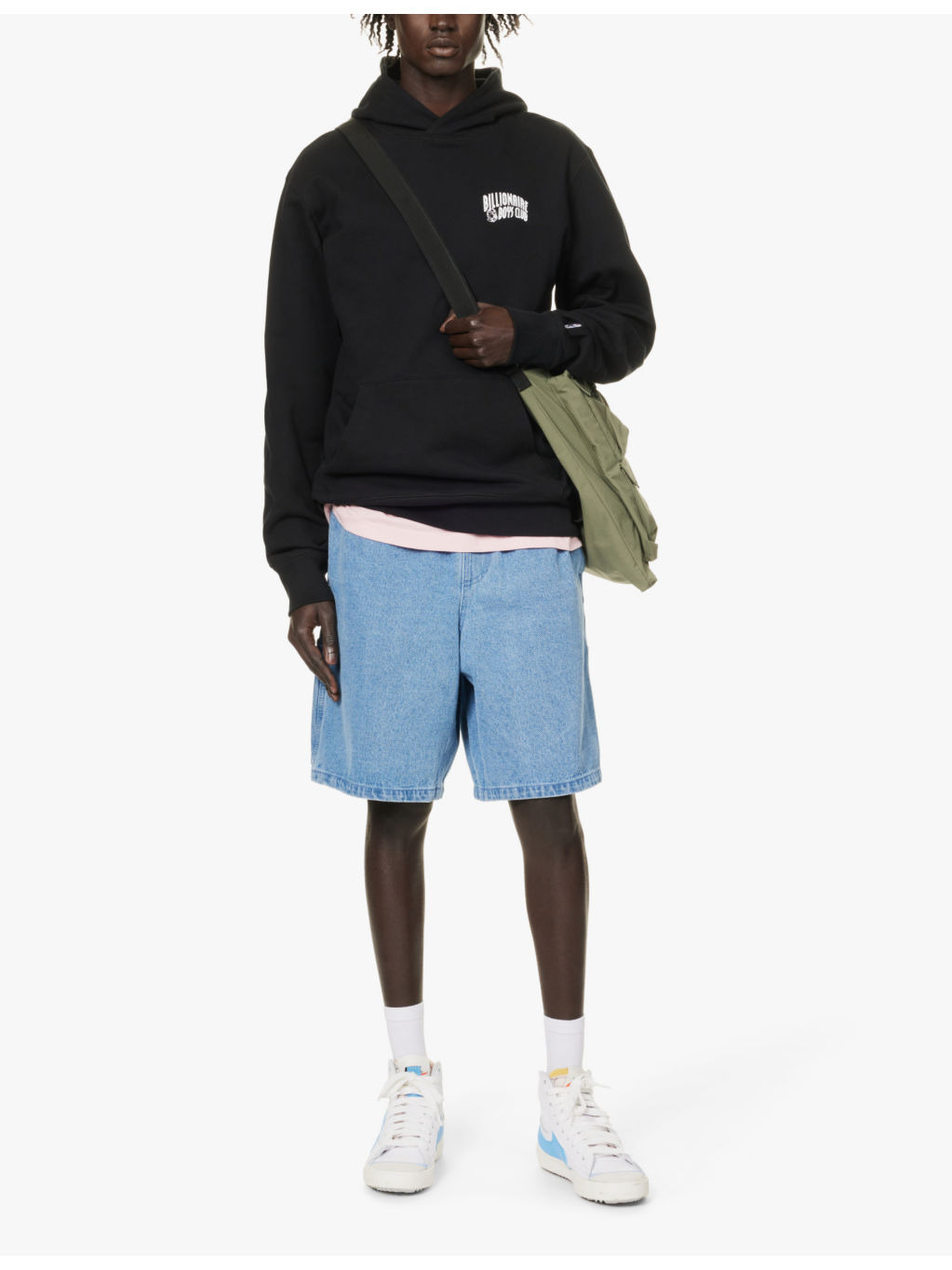 Small Arch brand-print cotton-jersey hoody - 2