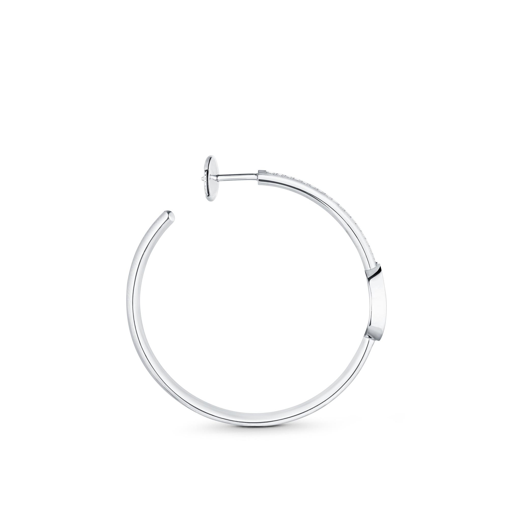 Idylle Blossom Hoops, White Gold And Diamonds - 4