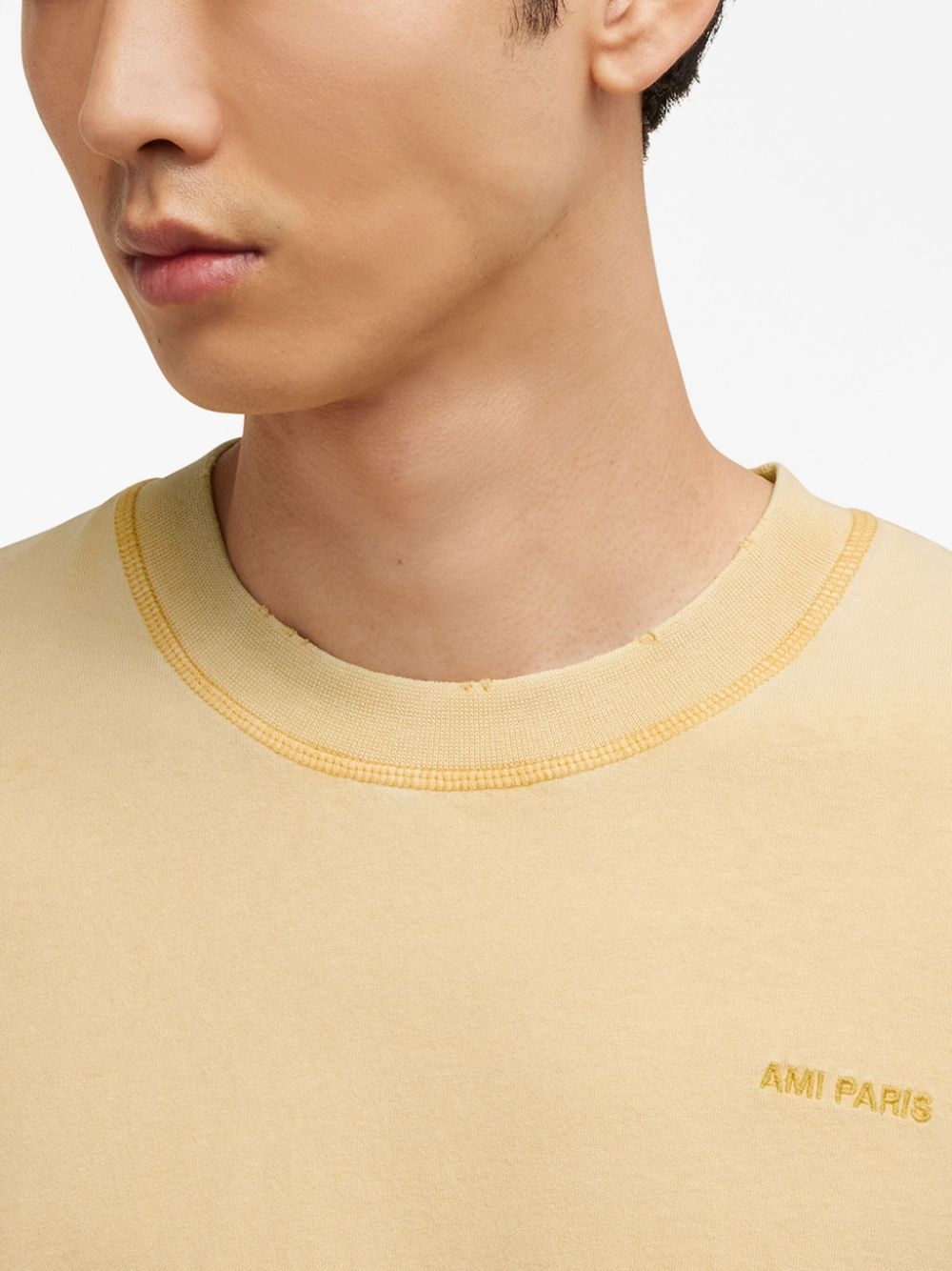Ami de Coeur logo-embroidered cotton T-shirt - 6