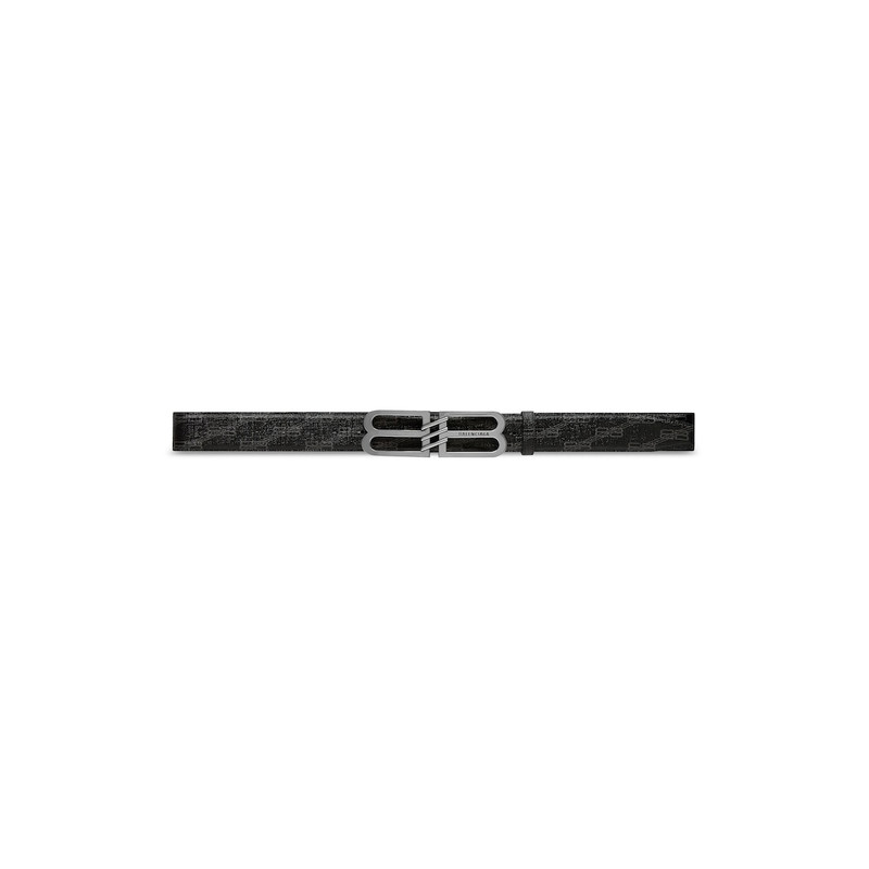 Men's Bb Signature Belt 40mm Bb Monogram Coated Canvas in Black 1