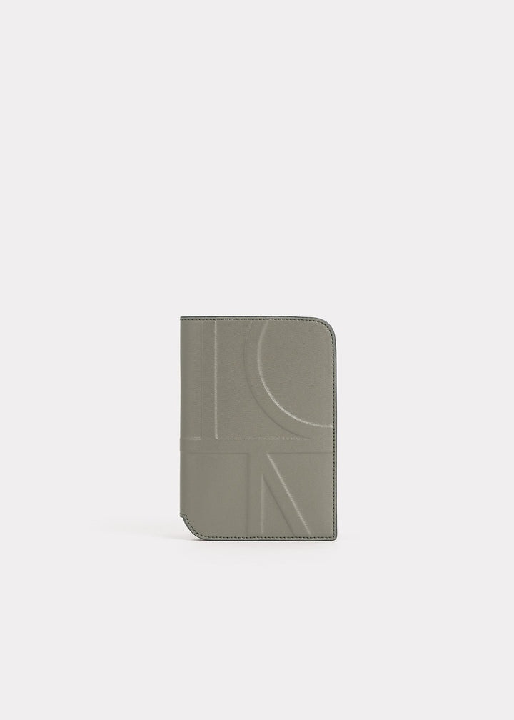 Toteme Monogram Leather Passport Holder