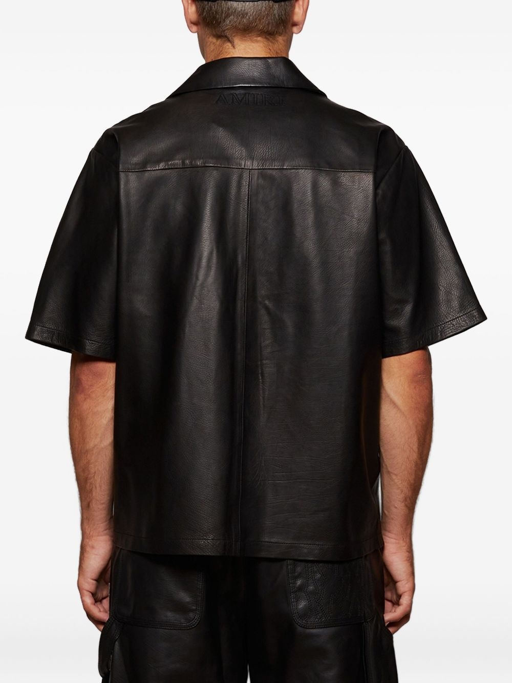 MA embroidery leather shirt - 5