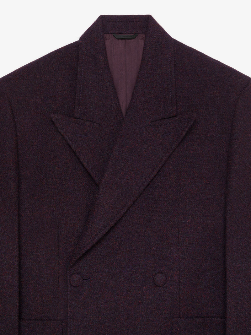 LONG OVERSIZED DOUBLE BREASTED COAT IN WOOL 5
