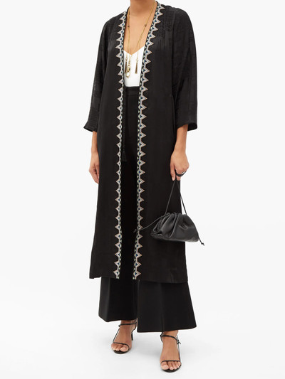 Etro Campaerio embroidered-edge jacquard satin tunic outlook