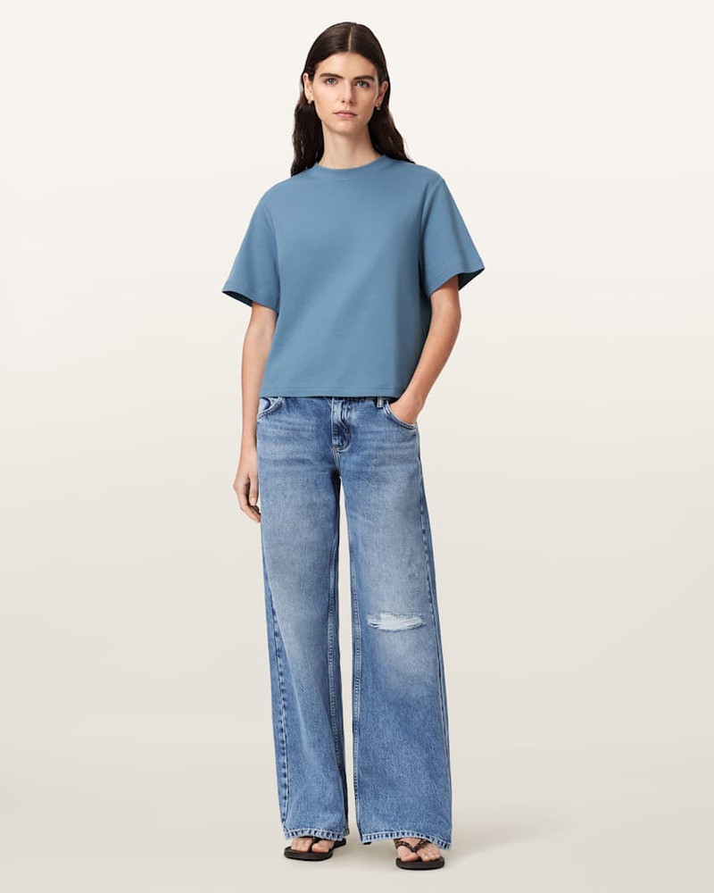 ALLSAINTS TIA WIDE LEG DENIM JEANS outlook