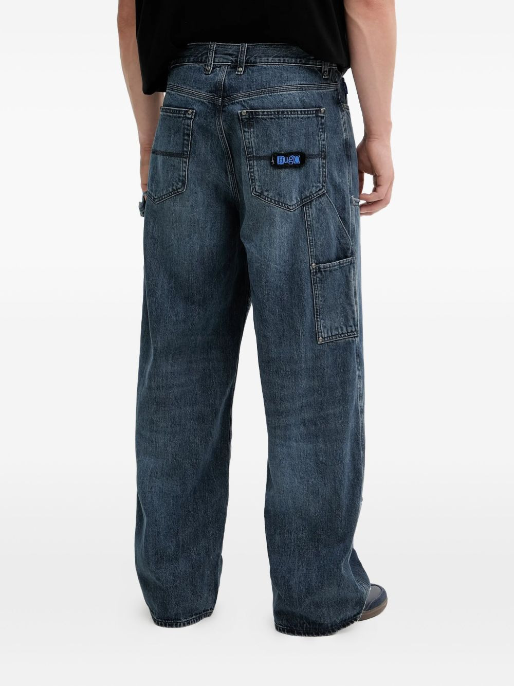 patchwork panelled jeans - 3