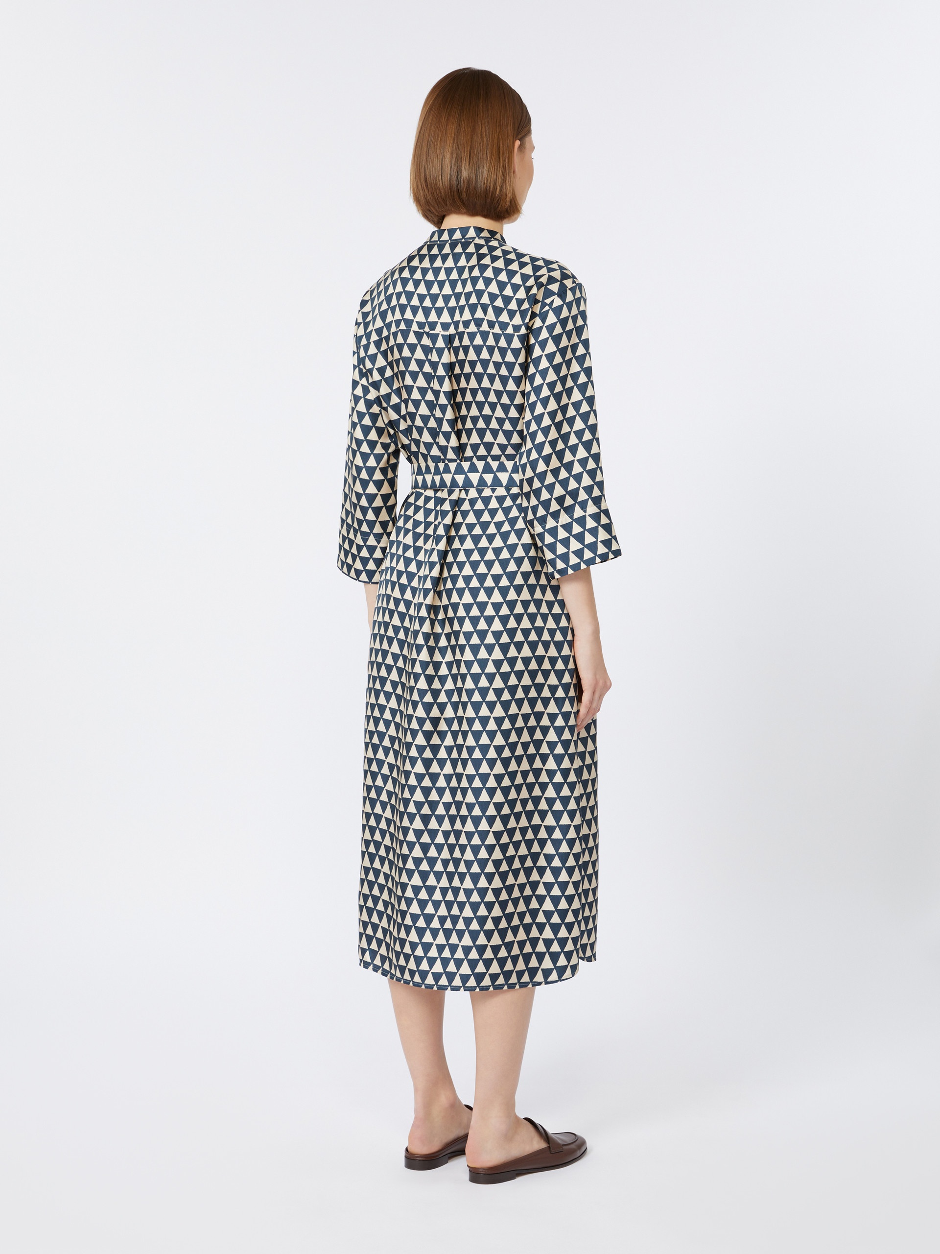 TIMESILK Printed silk twill kaftan - 4
