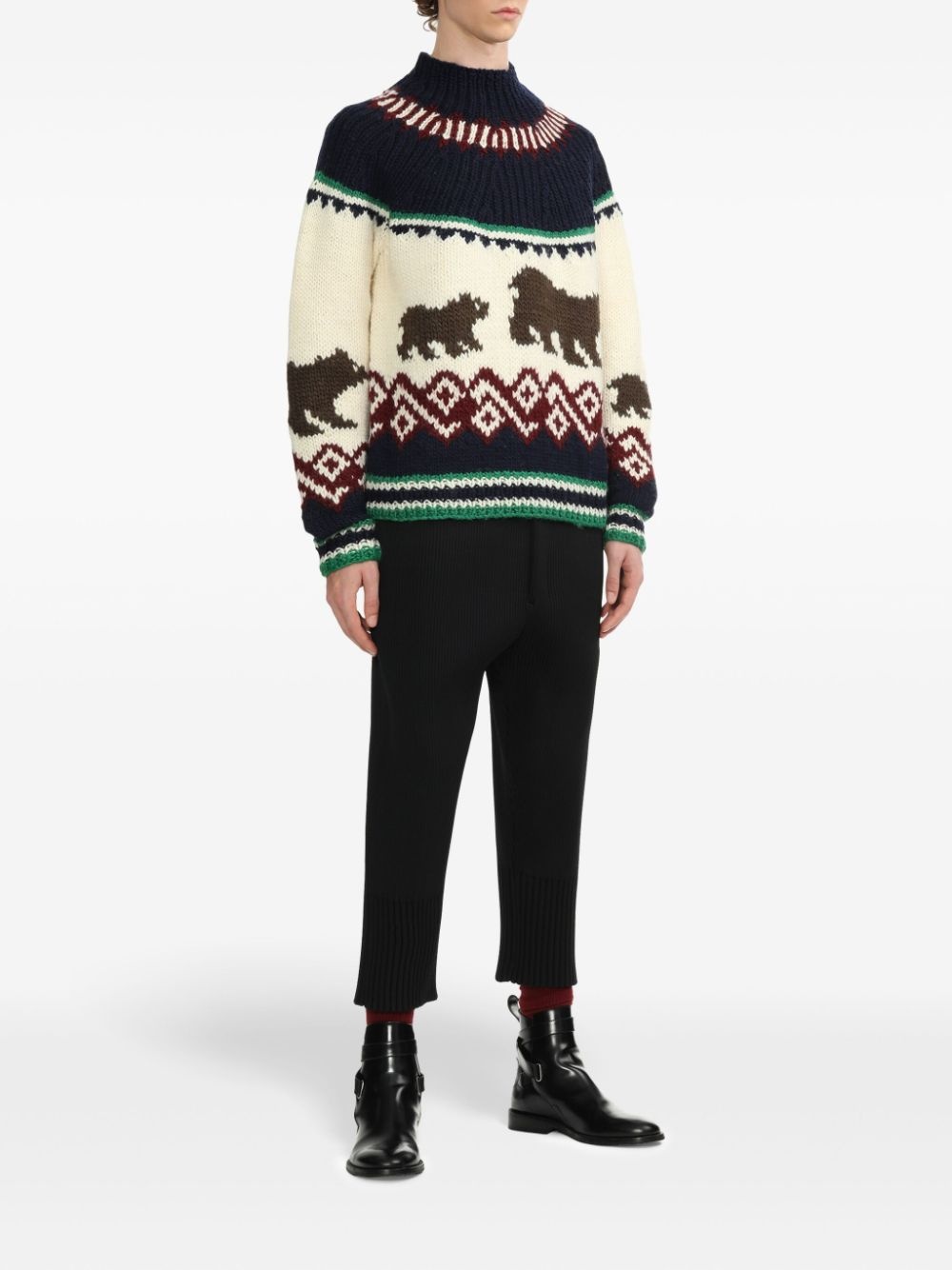 patterned intarsia-knit jumper - 2