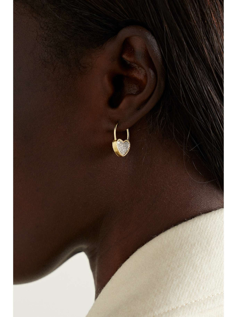Yvonne Léon 9-karat gold diamond single earring Gold outlook