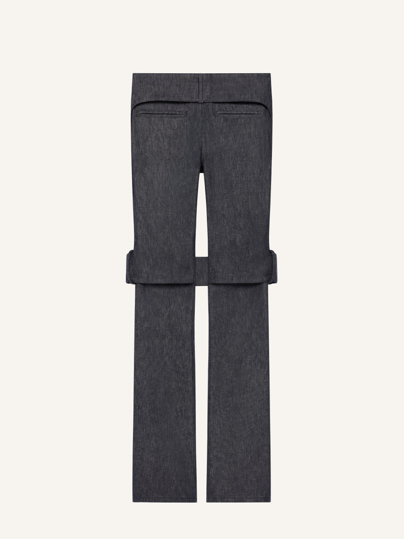 STRAP DENIM BOOTCUT PANTS 1