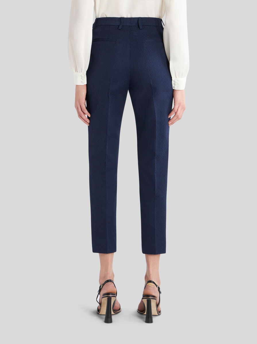 HIGH WAIST COTTON TROUSERS - 4