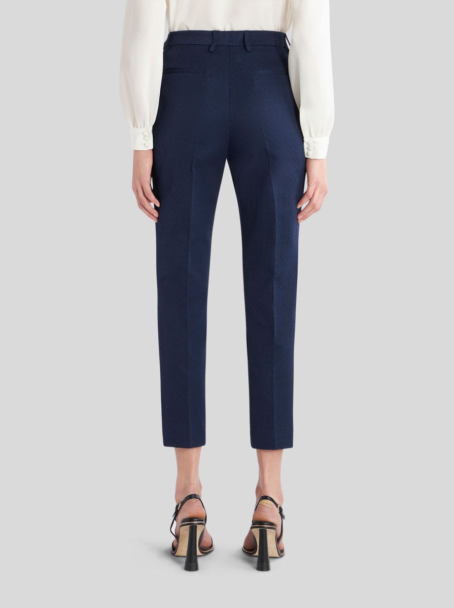 HIGH WAIST COTTON TROUSERS - 4