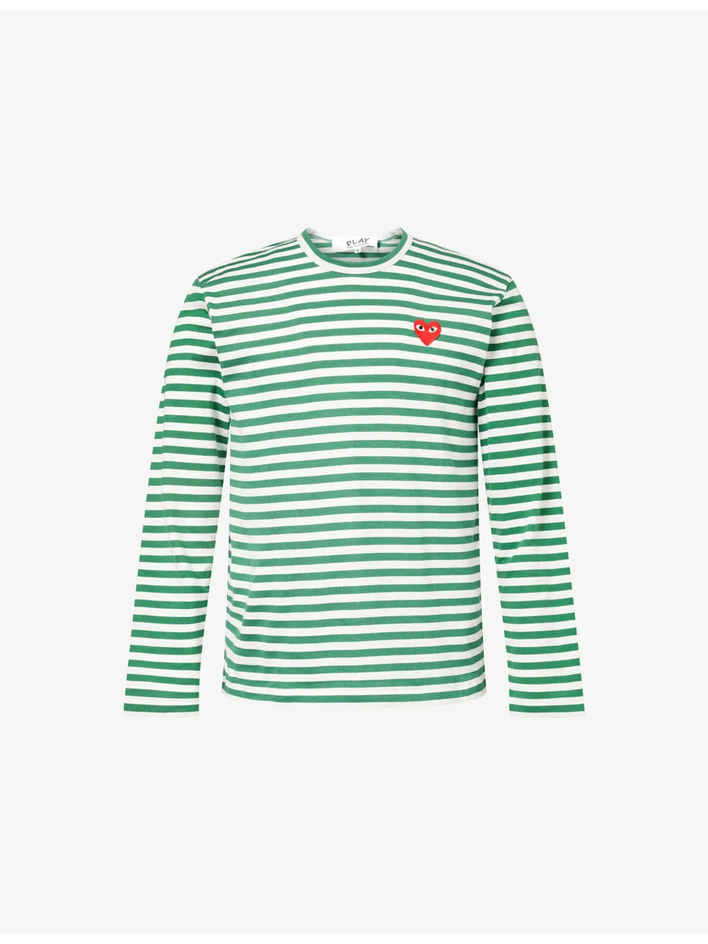 Striped Crewneck Cotton-Jersey T-Shirt - 1