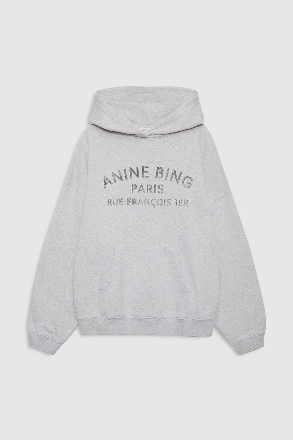 Harvey Sweatshirt Paris Stencil - Heather Grey - 1