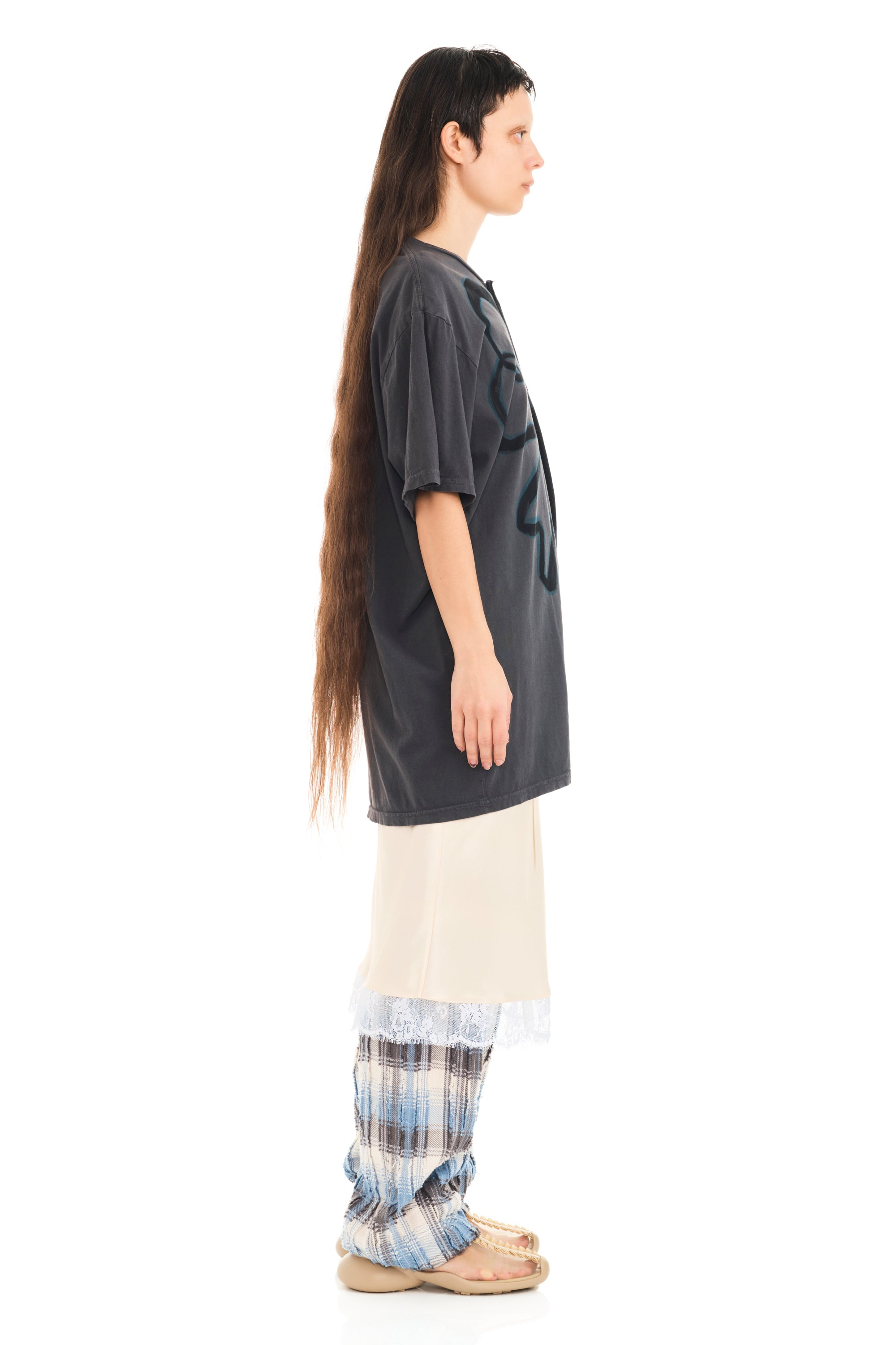 CHARCOAL FLOWER TOSH TEE - 4