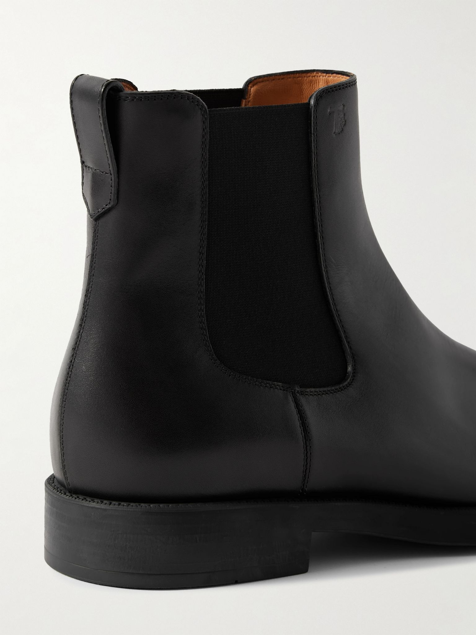Leather Chelsea Boots Black - 5