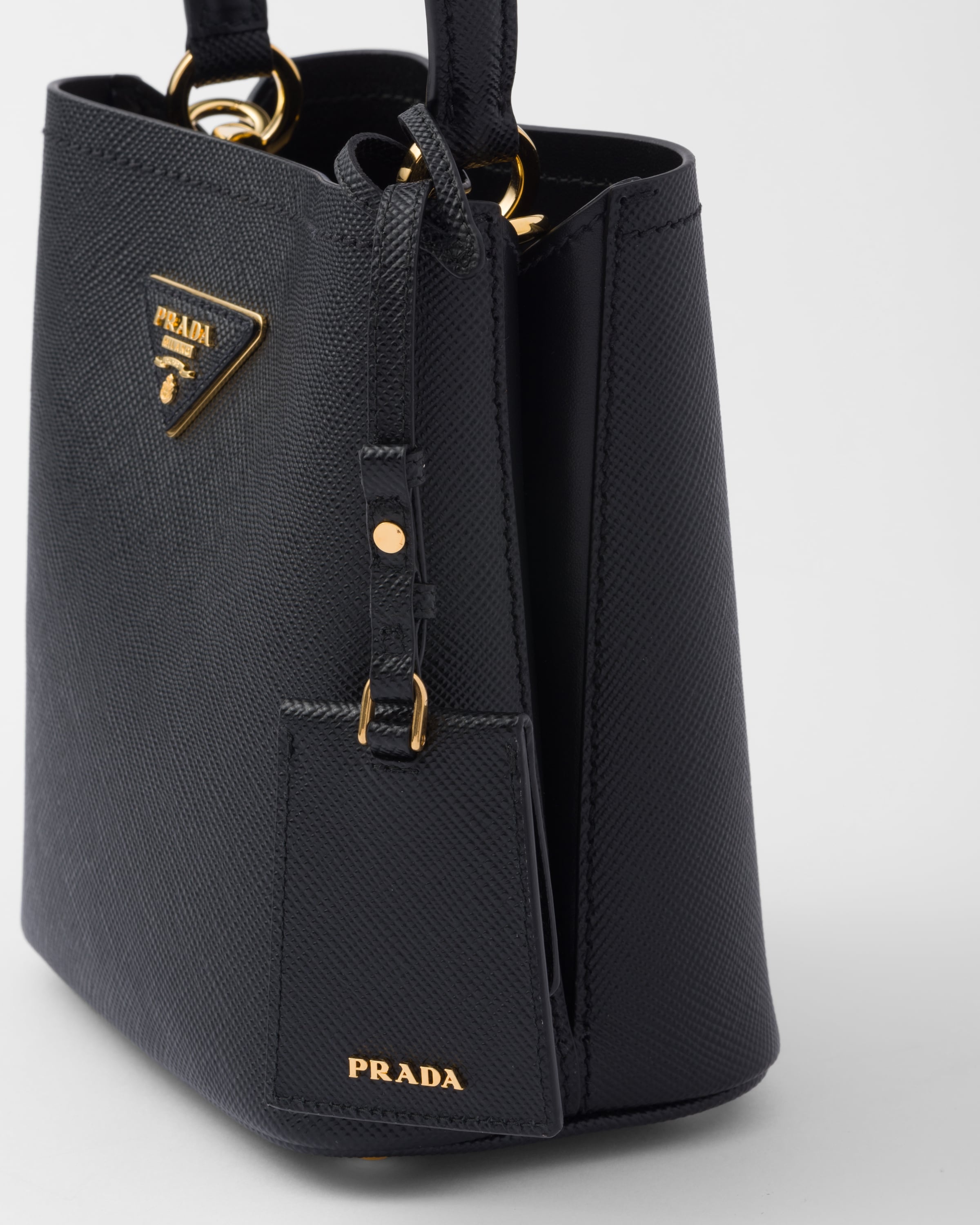 PRADA＊Small Saffiano Leather Prada Panier Bag バッグ＊送込 Prada Small Saffiano Leather Prada Panier Bag | REVERSIBLE